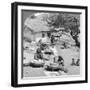 Village Life, India, 1900s-Underwood & Underwood-Framed Giclee Print