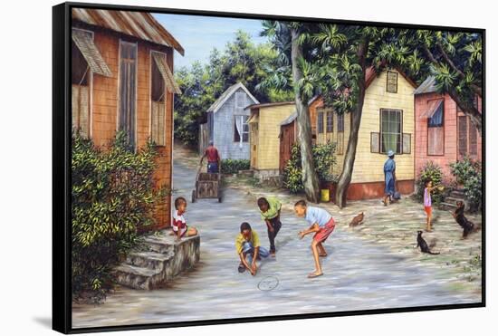 Village Life-Victor Collector-Framed Stretched Canvas