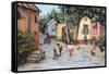 Village Life-Victor Collector-Framed Stretched Canvas