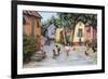 Village Life-Victor Collector-Framed Giclee Print