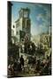 Village Market Scene with Quack or Charlatan 18th Century-Graneri-Mounted Giclee Print