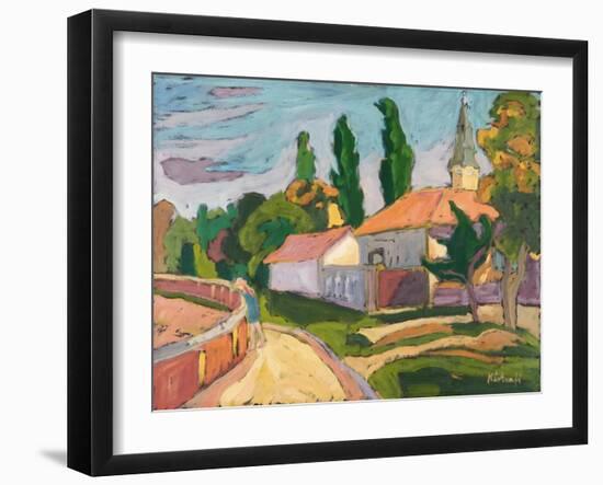 Village Mood, 2008-Marta Martonfi-Benke-Framed Giclee Print