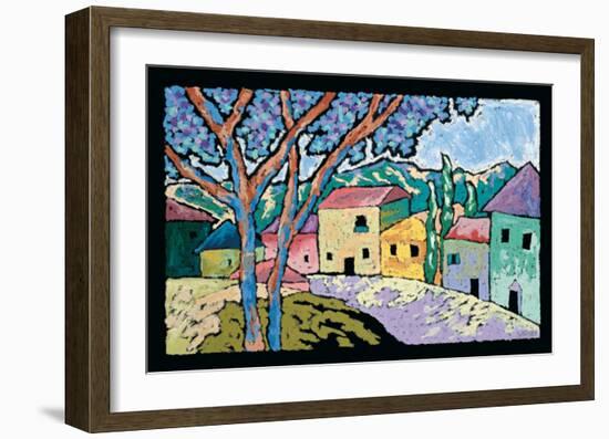 Village Morning-Brett Varney-Framed Art Print