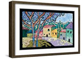 Village Morning-Brett Varney-Framed Art Print