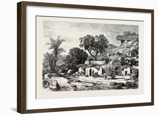 Village Near Assouan, Egypt, 1879-null-Framed Giclee Print