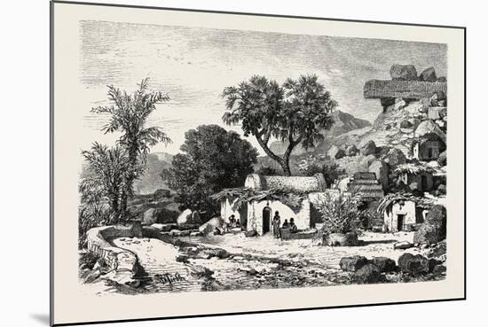 Village Near Assouan, Egypt, 1879-null-Mounted Giclee Print