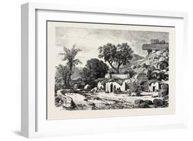 Village Near Assouan, Egypt, 1879-null-Framed Giclee Print