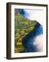 Village near Cliff at Bromo Volcano in Tengger Semeru National Park, Java, Indonesia-lkunl-Framed Photographic Print