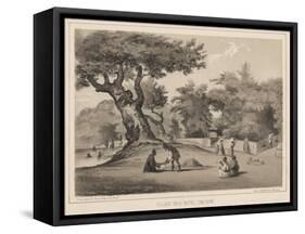 Village Near Napha, Lew Chew, 1855-Wilhelm Joseph Heine-Framed Stretched Canvas