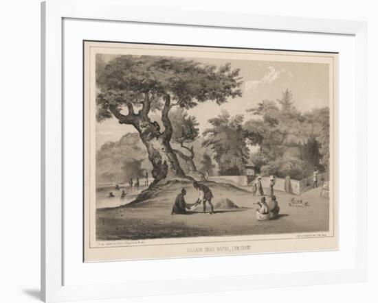 Village Near Napha, Lew Chew, 1855-Wilhelm Joseph Heine-Framed Giclee Print