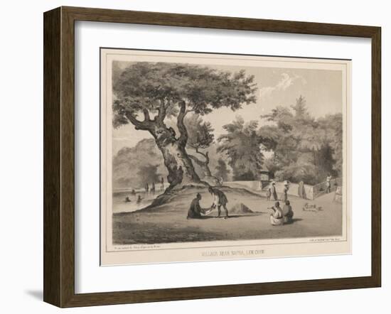 Village Near Napha, Lew Chew, 1855-Wilhelm Joseph Heine-Framed Giclee Print