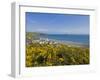 Village of Aberdaron with St. Hywyn's Church and Graveyard, Aberdaron Bay, Gwynedd, North Wales-Neale Clarke-Framed Photographic Print