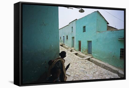 Village of Adua, Tigre Region, Ethiopia-Bruno Barbier-Framed Stretched Canvas