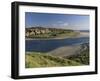 Village of Alnmouth with River Aln Flowing into the North Sea, Near Alnwick, England-Lee Frost-Framed Photographic Print