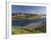 Village of Alnmouth with River Aln Flowing into the North Sea, Near Alnwick, England-Lee Frost-Framed Photographic Print