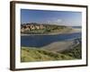 Village of Alnmouth with River Aln Flowing into the North Sea, Near Alnwick, England-Lee Frost-Framed Photographic Print