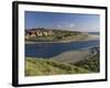 Village of Alnmouth with River Aln Flowing into the North Sea, Near Alnwick, England-Lee Frost-Framed Photographic Print