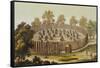 Village of an Indigenous Tribe in Florida-John White-Framed Stretched Canvas