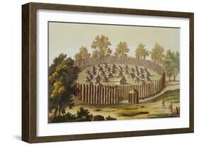 Village of an Indigenous Tribe in Florida-John White-Framed Giclee Print