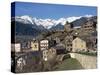 Village of Anyos with the Arcalis Mountains Beyond in Andorra, Europe-Harding Robert-Stretched Canvas