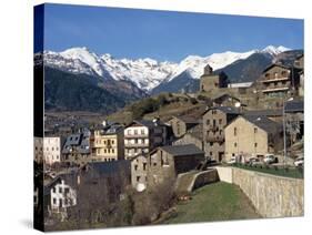 Village of Anyos with the Arcalis Mountains Beyond in Andorra, Europe-Harding Robert-Stretched Canvas