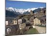 Village of Anyos with the Arcalis Mountains Beyond in Andorra, Europe-Harding Robert-Mounted Photographic Print