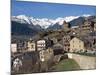 Village of Anyos with the Arcalis Mountains Beyond in Andorra, Europe-Harding Robert-Mounted Photographic Print