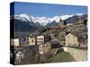 Village of Anyos with the Arcalis Mountains Beyond in Andorra, Europe-Harding Robert-Stretched Canvas