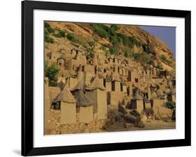 Village of Banani, Sanga (Sangha) Region, Bandiagara Escarpment, Dogon Region, Mali, Africa-Bruno Morandi-Framed Photographic Print