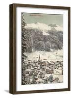 Village of Davos, Switzerland-null-Framed Art Print