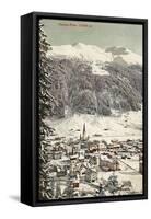 Village of Davos, Switzerland-null-Framed Stretched Canvas