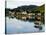 Village of Dornie with Reflections and Boat, Western Highlands, Scotland-Bill Bachmann-Stretched Canvas