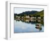 Village of Dornie with Reflections and Boat, Western Highlands, Scotland-Bill Bachmann-Framed Photographic Print