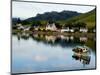 Village of Dornie with Reflections and Boat, Western Highlands, Scotland-Bill Bachmann-Mounted Photographic Print