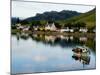 Village of Dornie with Reflections and Boat, Western Highlands, Scotland-Bill Bachmann-Mounted Photographic Print