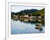 Village of Dornie with Reflections and Boat, Western Highlands, Scotland-Bill Bachmann-Framed Photographic Print