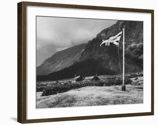 Village of Edinburgh on Tristan Da Cunha-Carl Mydans-Framed Photographic Print