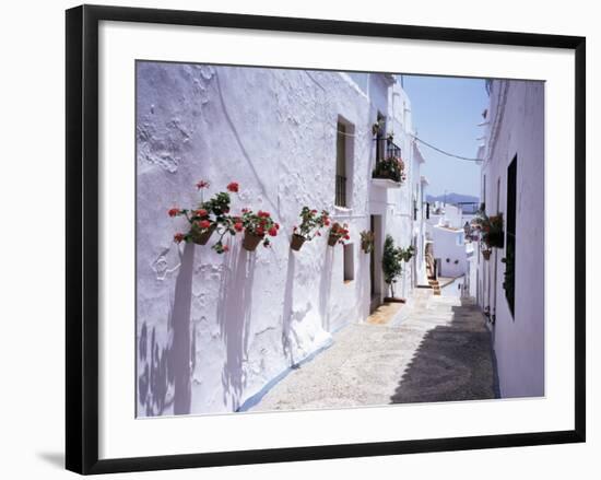 Village of Frigiliana, Malaga Area, Andalucia, Spain-Michael Busselle-Framed Photographic Print