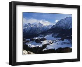 Village of Ftan in the Alps, Engadin, Switzerland-Adam Woolfitt-Framed Photographic Print