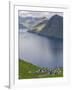 Village of Funningur, Leiriksfjordur and the island Kalsoy, Denmark-Martin Zwick-Framed Photographic Print