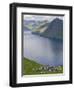 Village of Funningur, Leiriksfjordur and the island Kalsoy, Denmark-Martin Zwick-Framed Photographic Print