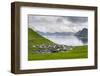 Village of Funningur, Leiriksfjordur and the island Kalsoy, Denmark-Martin Zwick-Framed Photographic Print