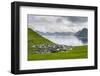 Village of Funningur, Leiriksfjordur and the island Kalsoy, Denmark-Martin Zwick-Framed Photographic Print