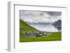 Village of Funningur, Leiriksfjordur and the island Kalsoy, Denmark-Martin Zwick-Framed Photographic Print