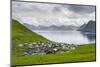 Village of Funningur, Leiriksfjordur and the island Kalsoy, Denmark-Martin Zwick-Mounted Photographic Print