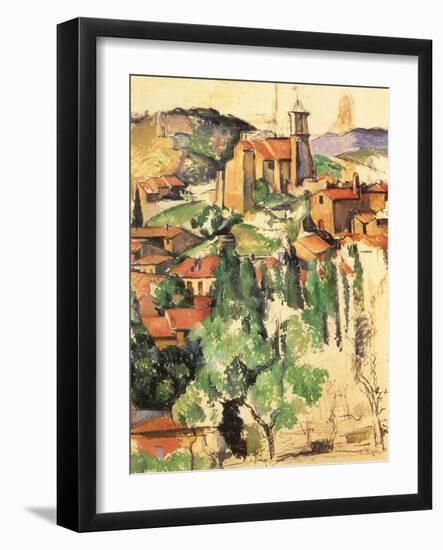 Village of Gardanne, 1885-Paul C?zanne-Framed Giclee Print