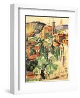 Village of Gardanne, 1885-Paul C?zanne-Framed Giclee Print