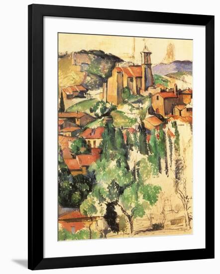 Village of Gardanne, 1885-Paul C?zanne-Framed Giclee Print