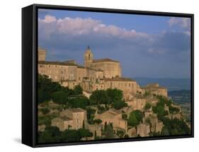 Village of Gordes Overlooking the Luberon Countryside, Vaucluse, Provence, France, Europe-Tomlinson Ruth-Framed Stretched Canvas