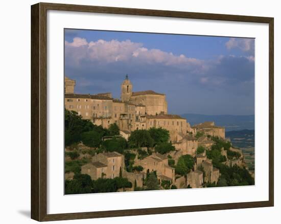 Village of Gordes Overlooking the Luberon Countryside, Vaucluse, Provence, France, Europe-Tomlinson Ruth-Framed Photographic Print